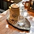 gold serving tray