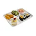 5 Compartment Sugarcane Trays