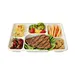 6-compartment cornstarch tray