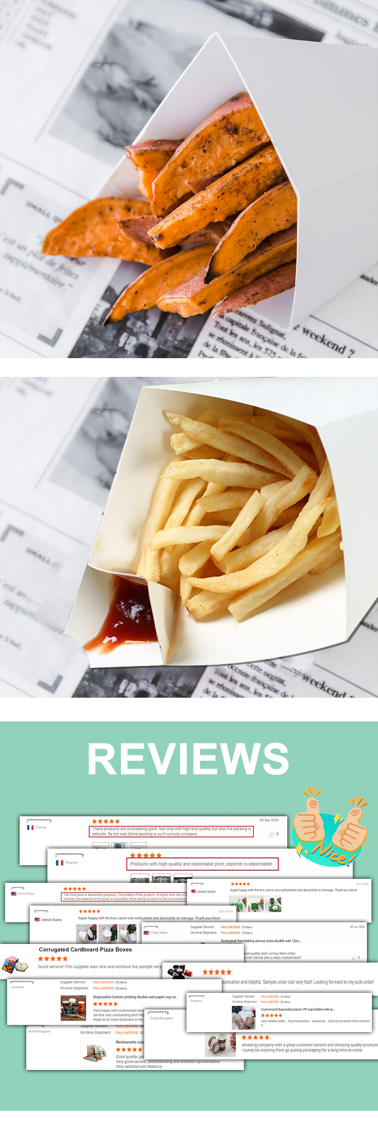 disposable french fry containers,disposable french fry cups,paper cup for french fries