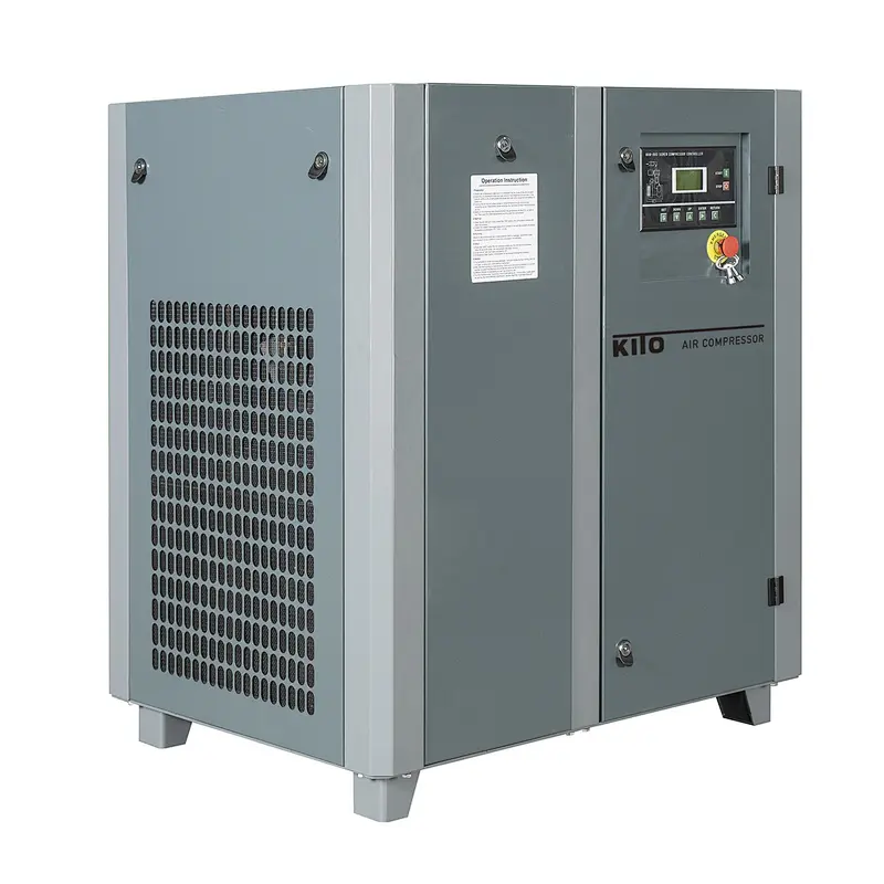 Compresor de aire de tornillo con inyección de aceite Serie de velocidad fija de una sola etapa (5,5-250 KW)