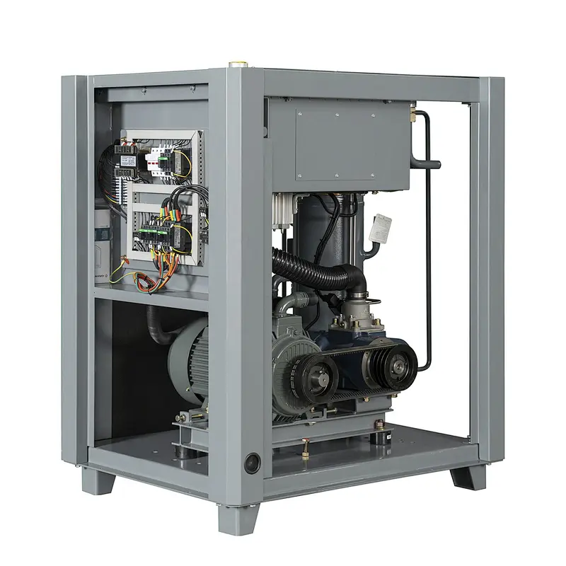 Compresor de aire de tornillo con inyección de aceite Serie de velocidad fija de una sola etapa (5,5-250 KW)