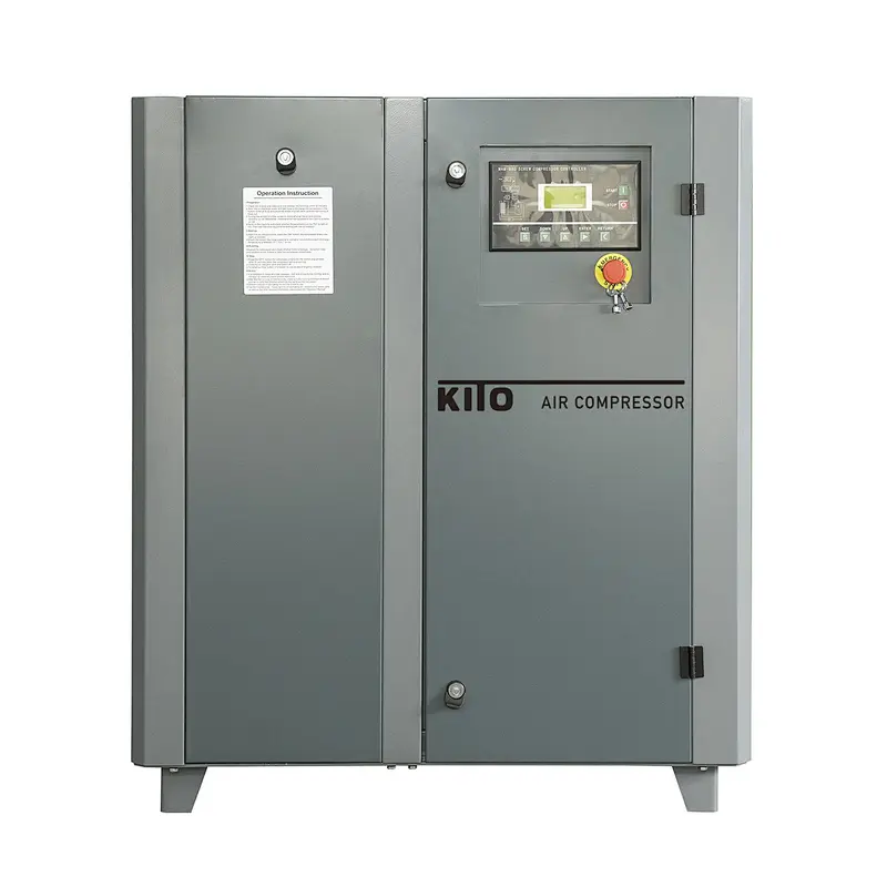 Compresor de aire de tornillo con inyección de aceite Serie de velocidad fija de una sola etapa (5,5-250 KW)