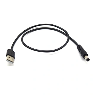 Dc Power Cable 5521 Factory Fast Lead Time 5525 12V USB Power Cable to DC Cable
5V 2A USB 2.0 A Male to DC 5.5 2.1mm 5 Volt DC Barrel Jack Power Cable
Universal 5V DC Power Cable USB to DC 5.5x2.1mm Plug Charging Cord with 10 Connector Tips(5.5x2.5/4.8x1.