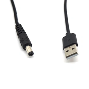 Dc Power Cable 5521 Factory Fast Lead Time 5525 12V USB Power Cable to DC Cable
5V 2A USB 2.0 A Male to DC 5.5 2.1mm 5 Volt DC Barrel Jack Power Cable
Universal 5V DC Power Cable USB to DC 5.5x2.1mm Plug Charging Cord with 10 Connector Tips(5.5x2.5/4.8x1.