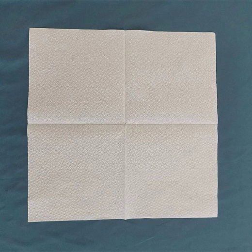 Fully Embossed Lychee Pattern Virgin Wood Pulp 2-layer 1/4 Fold Napkin_4