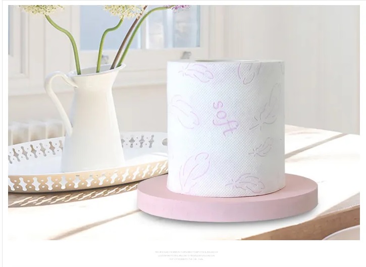 Tissue paper manufacturers in china wholesale cheap water soluble white label custom logo toilet paper tissue rolls