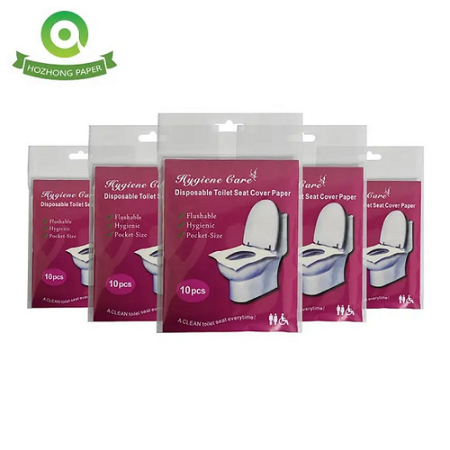 Paquete de viaje desechable de papel para cubierta de asiento de inodoro al por mayor_1
