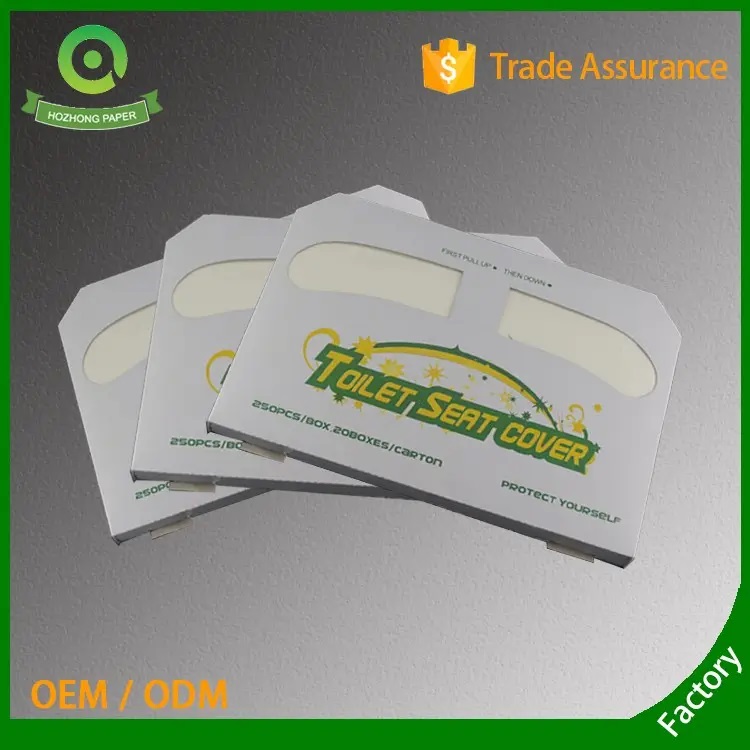 white toilet seat cover paper Cubre asiento de inodoro papel sanitario desechable lavable_1