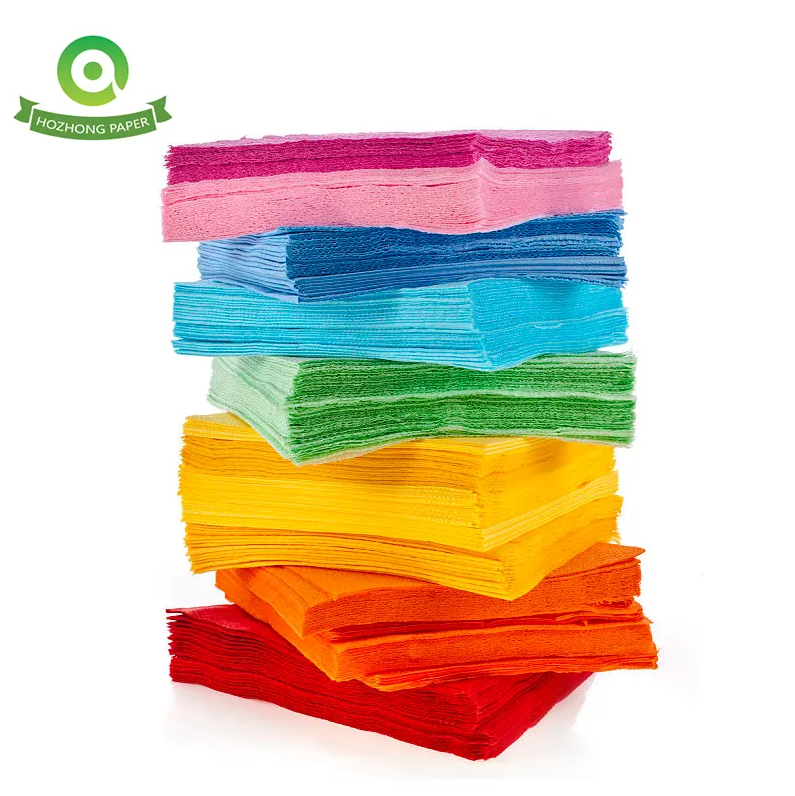 Colored Restaurant Napkins Virgin Wood Pulp Napkins Wholesale_1
