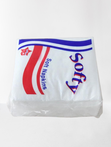 Wholesale White Paper Napkin with Custom Printed Package_1