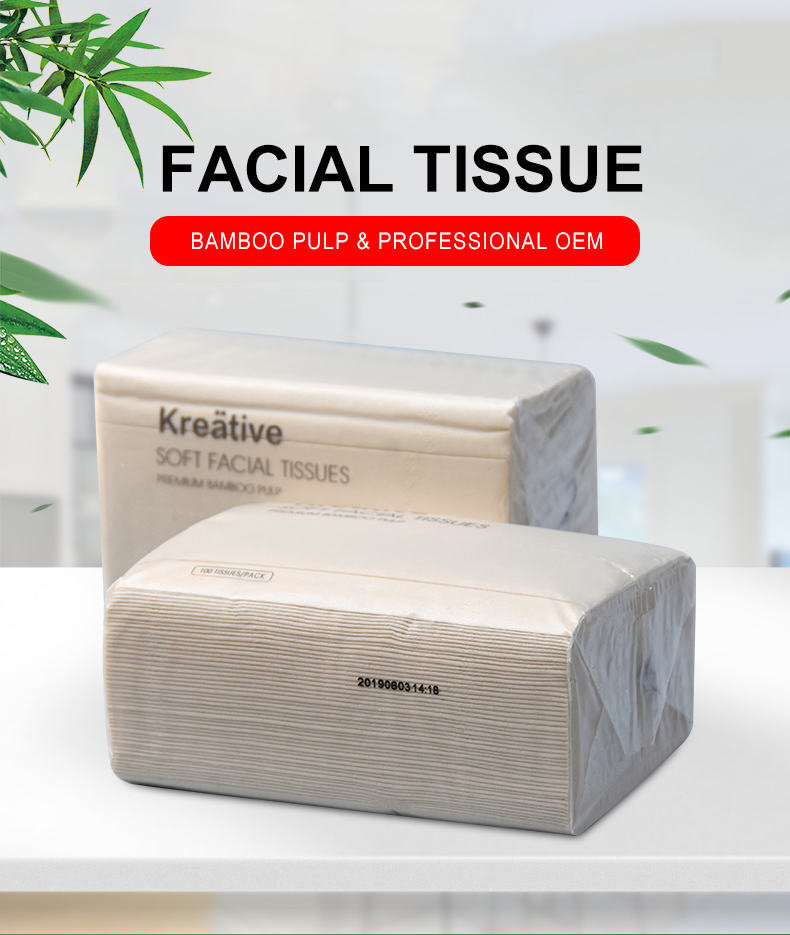 bamboo pulp facial tissue paper professional oem service soft facial tissue_1