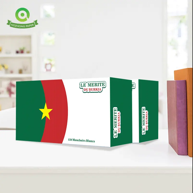 Soft pack box facial tissue 2ply 3ply promotional facial tissue boxes_2