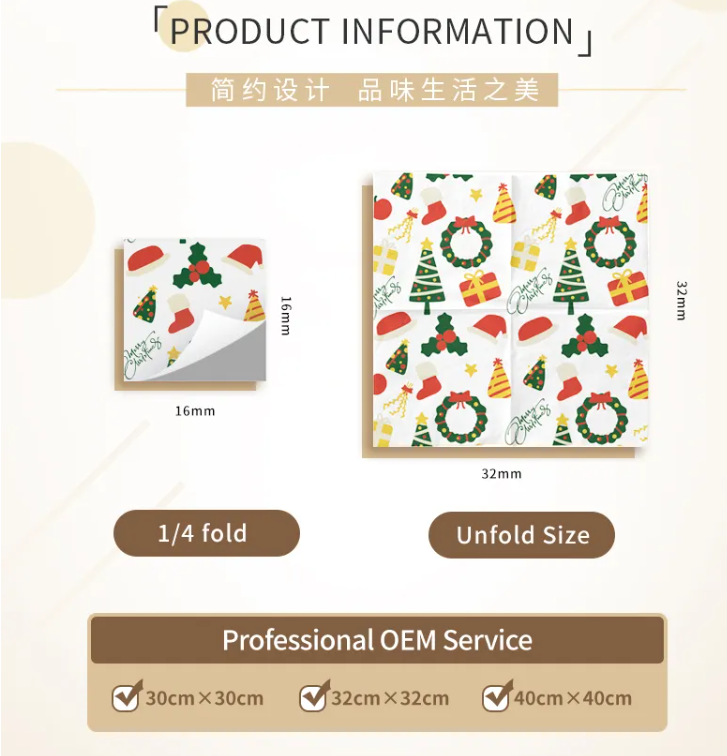 Napkin paper wholesale 2ply paper napkins_2