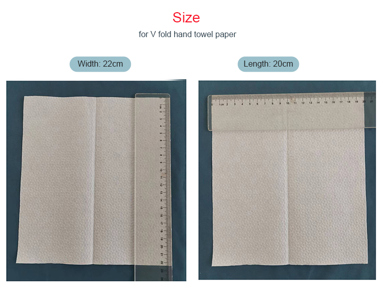 Single Layer White V-fold Fully Embossed Hand Towel Factory Wholesale_4