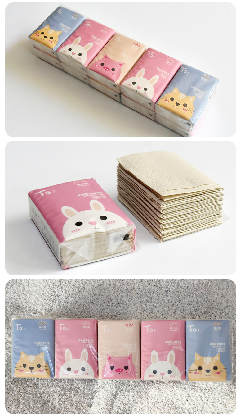 Customized Pocket Packs Facial Tissues Bamboo Pulp Handkerchief Paper_6