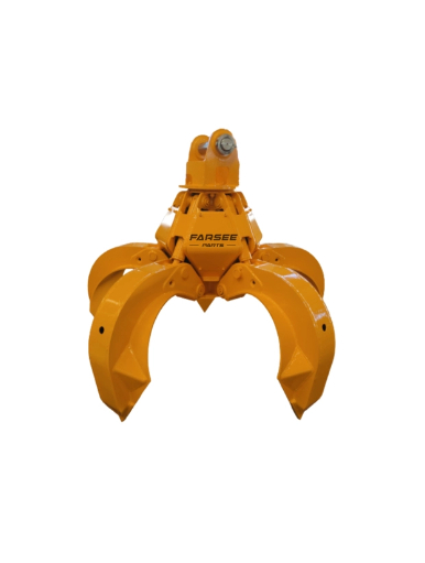 Hydraulic orange peel grapple