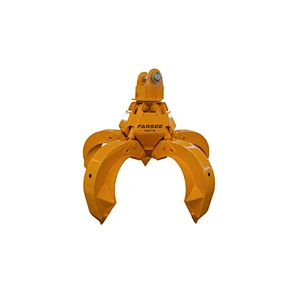 Hydraulic orange peel grapple