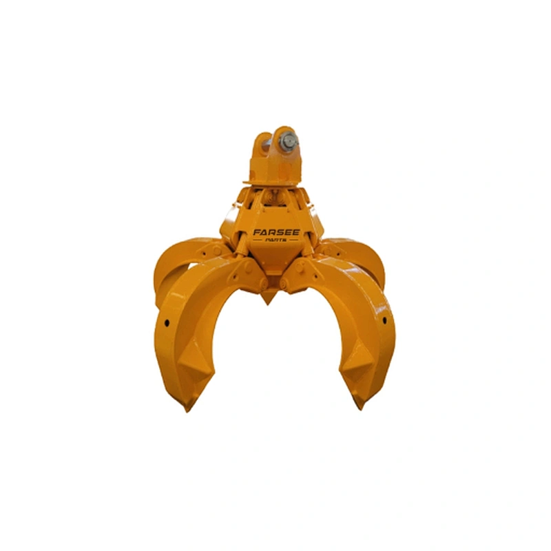 Hydraulic orange peel grapple