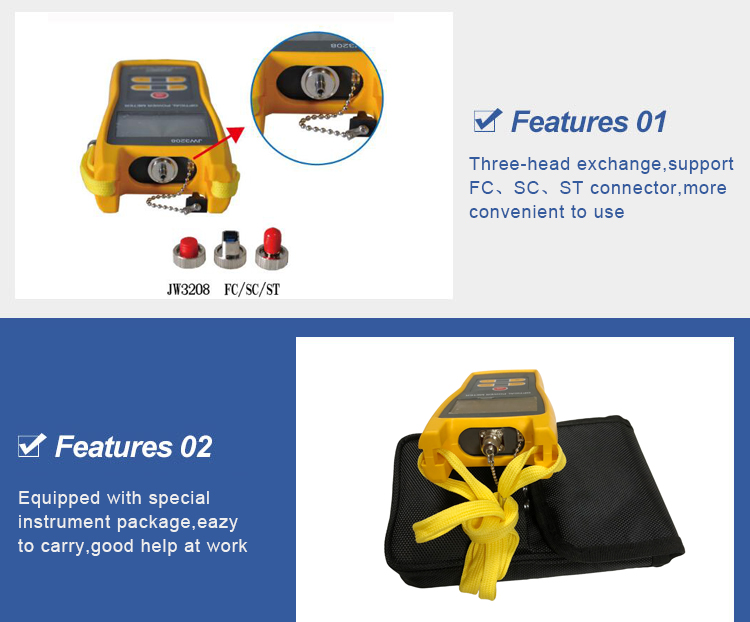 optical power meter with laser