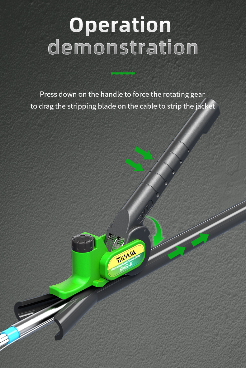 Ratcheting Cable Slitter