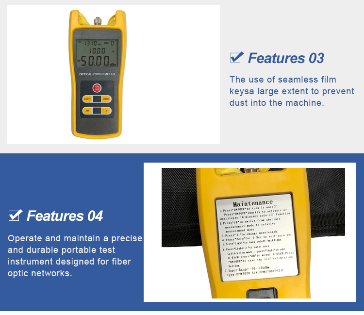 optical power meter with laser