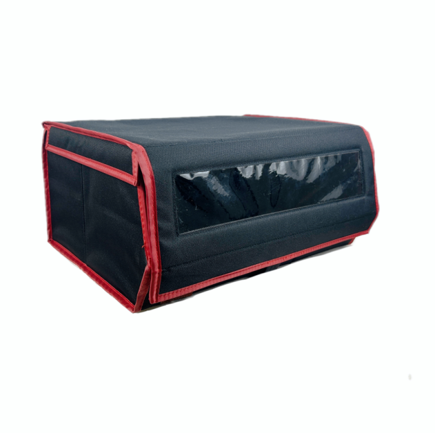 Black visual storage bin，Storage box with PVC
