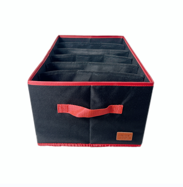 6 ornament pants storage bin，sock organizer