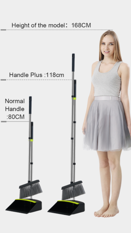 Stand Up Dustpan Set for Home Kitchen
