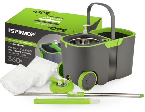 spin mop and bucket set