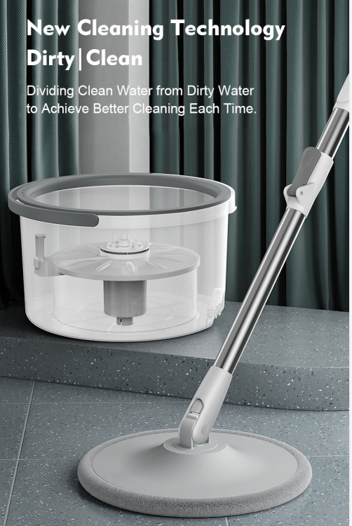 Lazy Spin Mop and Bucket Cleaning System