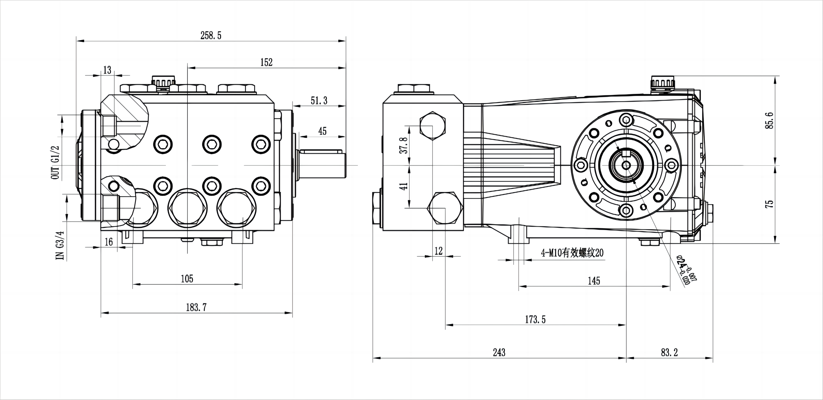 water maker high pressure pump