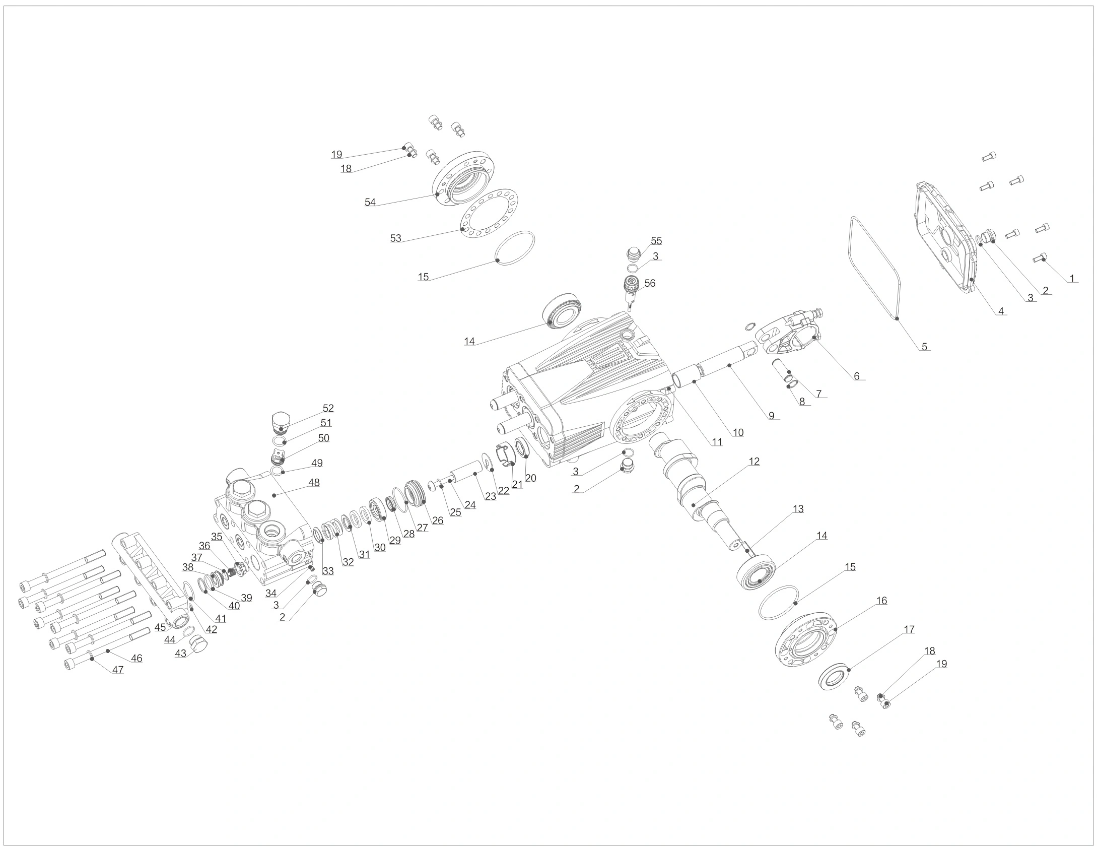 pressure clean water pump 25kw