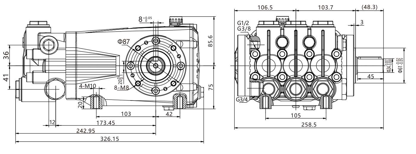 sewer pressure water pump