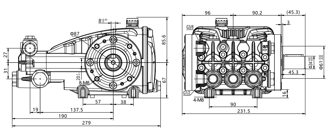 cleaning machine water pump for basement