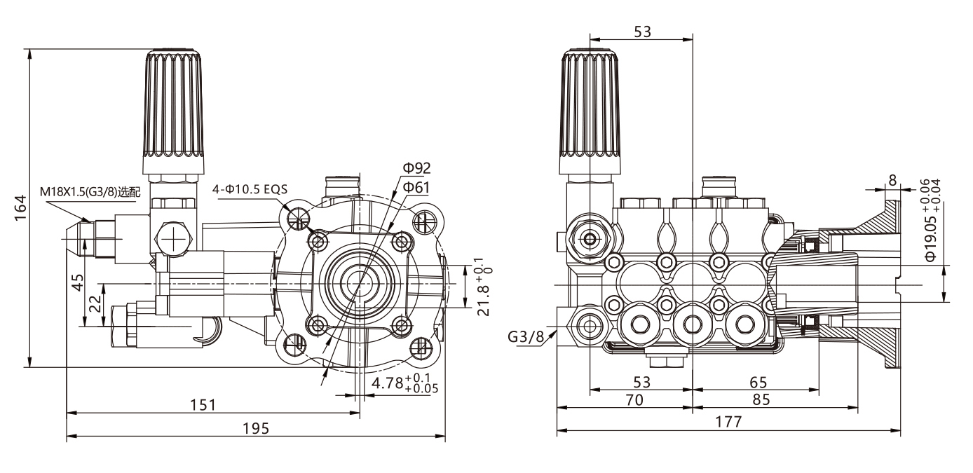 misting pump pressure water spray system