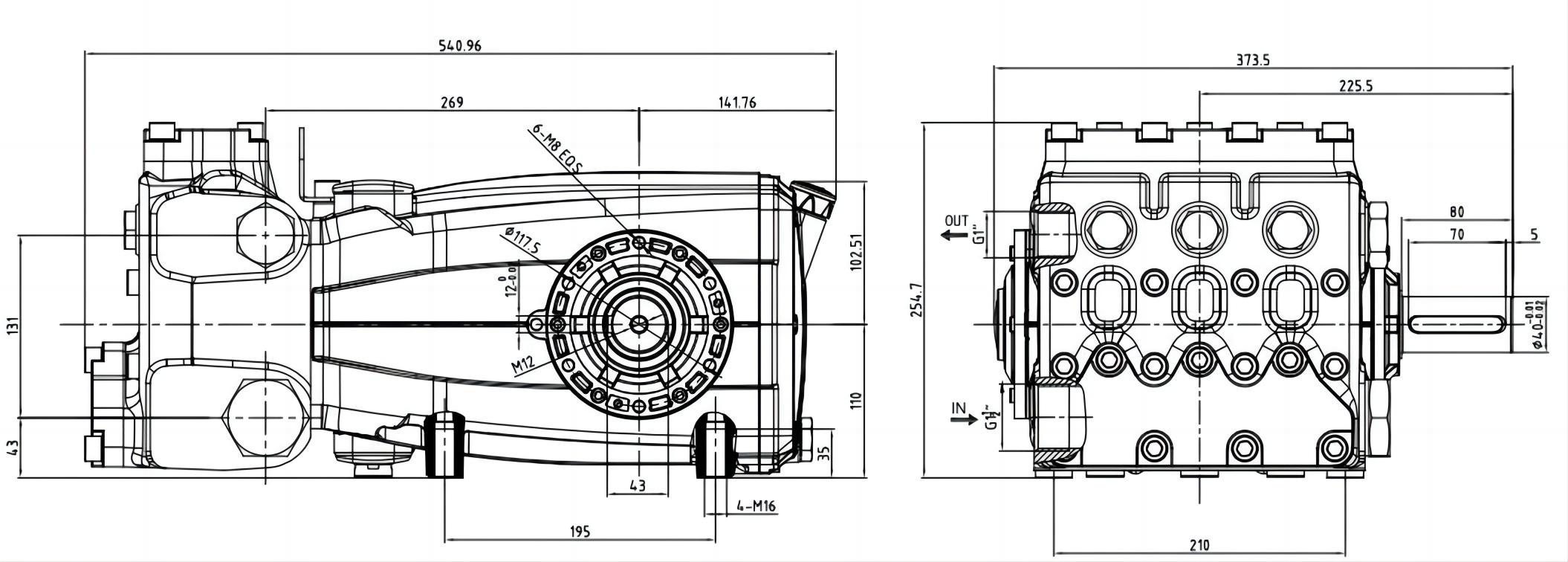 concrete pumper pressure water cleaning