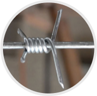 Alambre de púas galvanizado trenzado simple