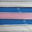 Silver metallic striped elastic ribbon