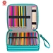 PU Leather Multi-layer Large Zipper Pen Bag