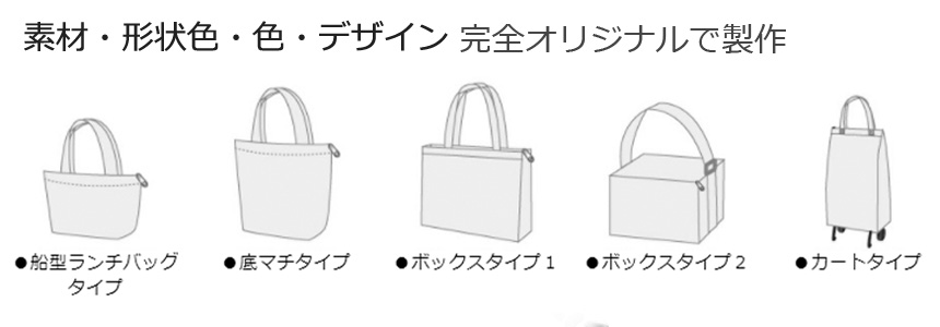 ランチバッグなどのオリジナル製作工場
