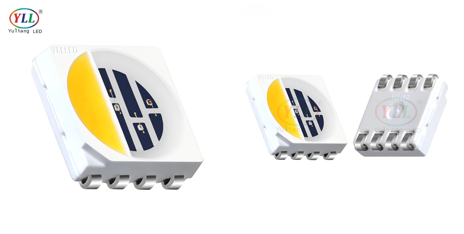5050RGBW brings red, green, blue, warm white and cold white llight. Ideal for moden smart lighting projects.