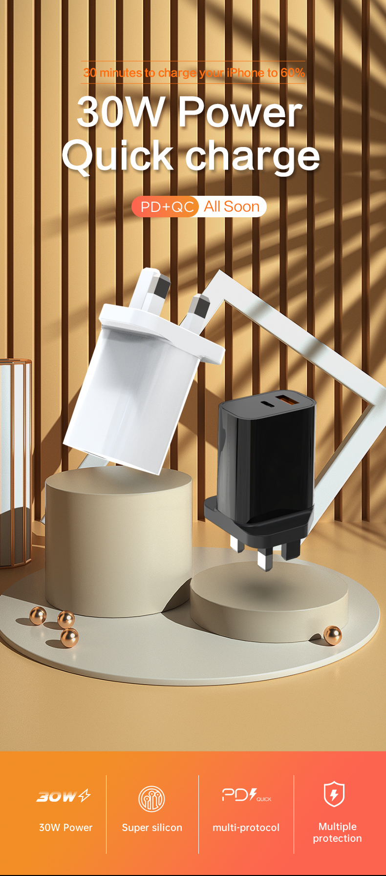 Quick Charger, Charging Block, Electric