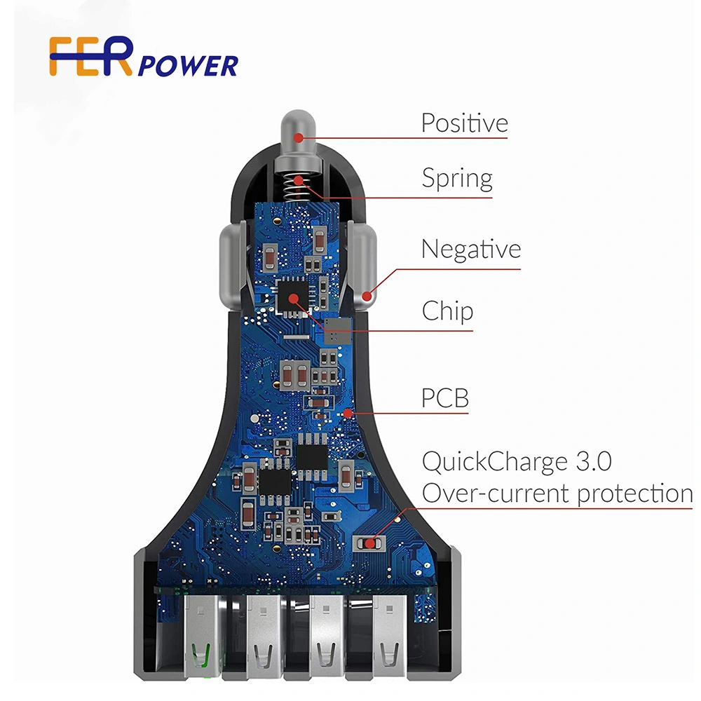Fast Car Charger,All Metal Car Charger ,Charging Block,Wireless Car Charger