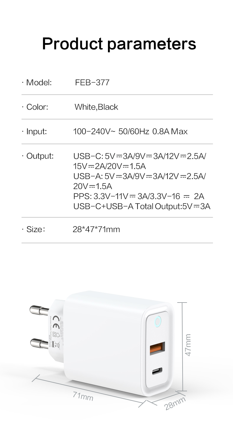 Type C to Type C Cable iPad Wall Mount Charger Charger Adapter USB C Cable