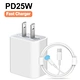 25W Rapid USB C Wall Charger Block with 1m Fast Charging Cable Compatible with iPhone 14/13/12/11 Pro Max,14 Plus, Mini,Pro/XR/iPad Charger Cord Fast Charging Cable iPhone Charger Charging Block