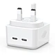 GaN 35W Phone Charger with JP plug and Dual port PSE Charging Block for Apple full range Phone Charger