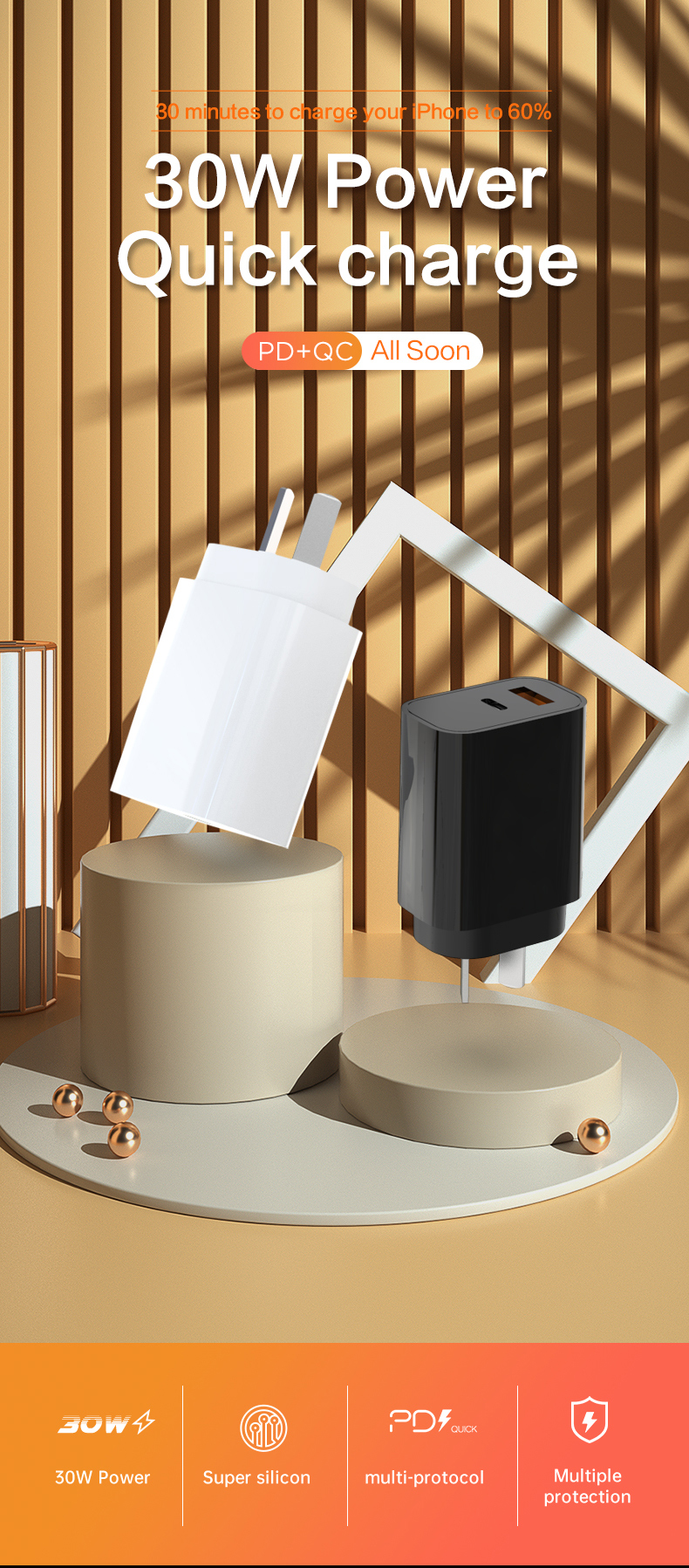 iPhone Charger, Charging Block, Charger Adapter