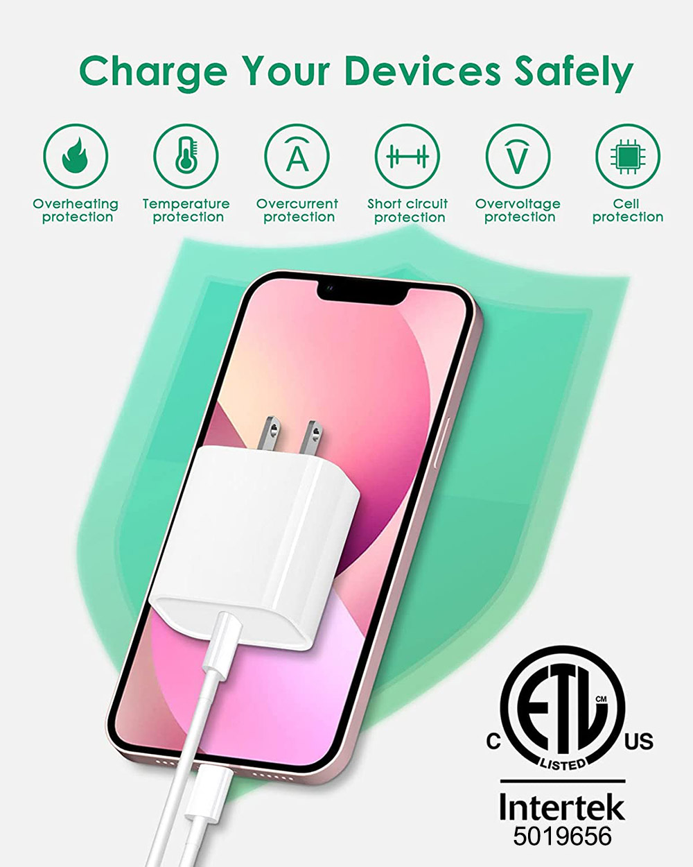 Charger Cord Fast Charging Cable iPhone Charger Charging Block