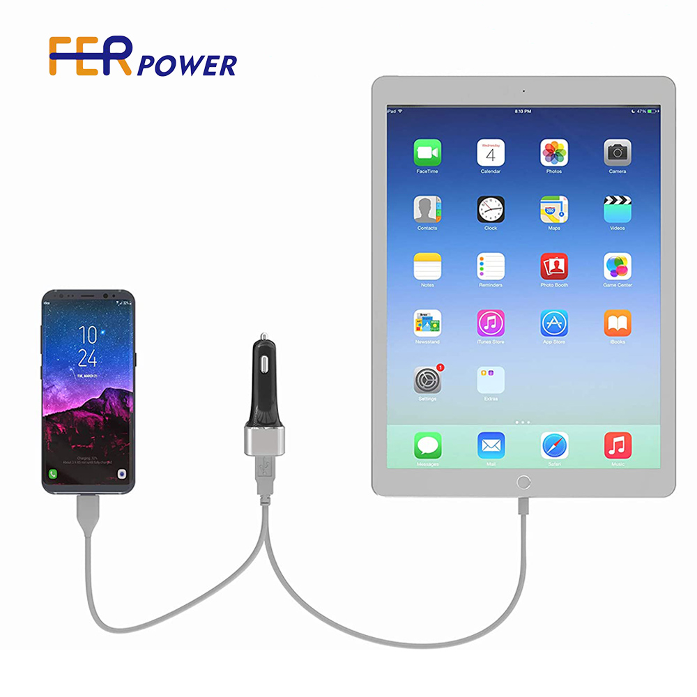 Fast Car Charger,All Metal Car Charger ,Charging Block,Wireless Car Charger
